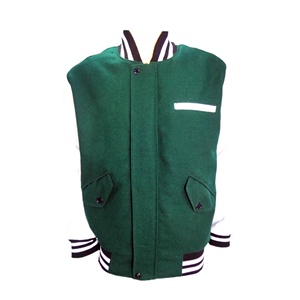 Veste d'Hiver Vintage Personnalisable Grande Taille Décontractée Bomber Vol Baseball Design Varsity Letterman Mouton Peau de Vache Polyester - Product Image 2