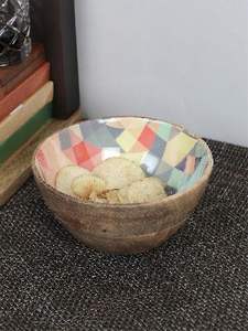 Juego de Vajilla Completo Hecho a Mano, Ecológico, con Estampado de Esmalte para Madera, con Tazón, Bandeja y Cucharas, para Ramadán, Bodas, Diwali y Cenas - Product Image 3