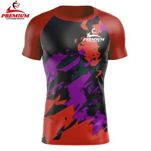 Meilleure vente Rash Guard pour hommes Spandex Polyester Made Men Workout Rash Guard à vendre en taille adulte - Product Image 5
