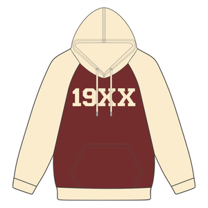 Année fondatrice KAP marron pull à capuche manches raglan neutres mélange de coton grec fraternité vêtements Divine Nine HBCU grec - Product Image 2