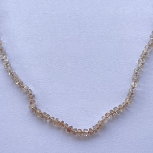 Collier de perles nouées à la main Heishi lisse de topaze impériale brune naturelle de 4mm 6mm avec fermoir en argent sterling 925 Sailor New Designs - Product Image 4