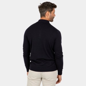 Design de mode personnalisé, pull-over polo à manches longues respirant pour hommes pour l'automne - Product Image 3