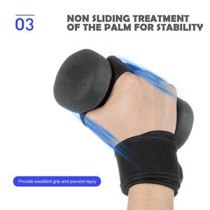 Guantes de entrenamiento Accesorios de fitness Deportes elegantes Gimnasio Entrenamiento Medio dedo Soporte de muñeca Guantes de levantamiento de pesas - Product Image 4