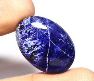 Stunning Natural Sodalite Cabochon Oval Cut Top Grade Gemstone for <b>Jewelry</b> <b>Making</b> Smooth Polished Stone - Product Image 4