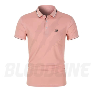 Chemise Homme Rouge à Manches Courtes Bloodline avec Logo Imprimé Numérique sur le Devant, Coupe Classique Formelle, Tissu Oxford en Coton Respirant - Product Image 3