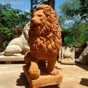 Craftati a mano in marmo naturale leone sculture grandi all'aperto <span class=keywords><strong>pietra</strong></span> decorativa <span class=keywords><strong>statue</strong></span> di animali per giardini Premium <span class=keywords><strong>pietra</strong></span> artigianato - Product Image 5