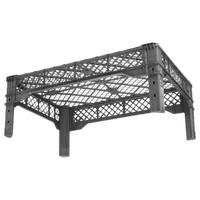 DPK43 Élégantes caisses et bols en plastique pour fleurs, assiettes pour arrangements stylés - 56x41x21cm, origine Turquie, usage alimentaire
