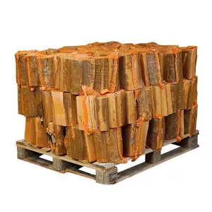 Kayu bakar kering Beech/Oak kayu bakar kering di kantong kayu Oak api pada palet dengan panjang 25 Cm, 33 cm persediaan jumlah besar