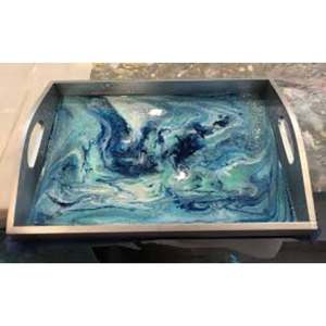 Plateau de service en résine au design fait à la main d'une seule pièce avec qualité et matériau extra premium à très faible coût - Product Image 3