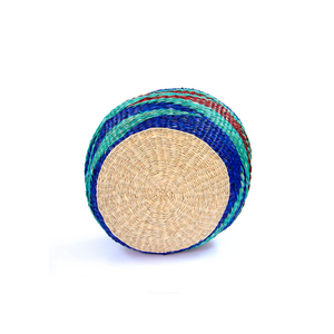 Venta al por mayor Boho Round Seagrass Bolga Basket African Cotton Woven Storage Laundry Basket con asas para uso en la cocina - Product Image 4