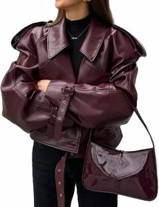 Unisex Soft PU Leather Fur Front Winter <b>Heated</b> <b>Jacket</b> Comfortable Stylish High Street Style Windproof Breathable Zipper Closure - Product Image 2