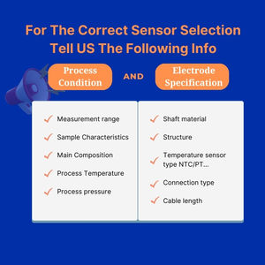 جسم زجاجي HF <span class=keywords><strong>pH</strong></span> عالي الجودة بهيكل زجاجي بحمض الهيدروفلوريك مضمنة <span class=keywords><strong>pH</strong></span> مسبار PG13.5 خيط لمياه الصرف الصناعي لأشباه الموصلات - Product Image 5