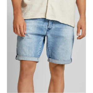 Pantalones cortos de mezclilla con patrón sólido 2025 de calidad premium, moda de verano, estilo informal, 6 bolsillos, pantalones vaqueros con servicio OEM - Product Image 2