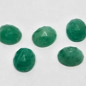 Hot Selling Finest Quality 7x9mm Natural Amazonite Flatback Rose Cut Oval Cabochons Loose Gemstones At Affordable Price