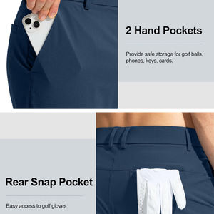 Pantalon de golf personnalisé pour hommes-Pantalon régulier extensible et léger Pantalon style parcours professionnel pour l'entraînement de golf - Product Image 4