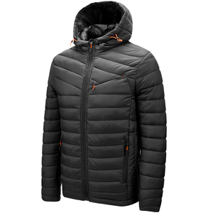 Veste matelassée à capuche classique tendance européenne pour homme, veste d'hiver rembourrée en duvet, veste pour homme grande taille, livraison DDP - Product Image 2