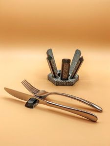 WHOLESALE PRICE Handmade Bronze Cutlery Rest with <b>Knife</b> Spoon Fork <b>Holder</b> for Elegant Dining Table Decor - Product Image 4