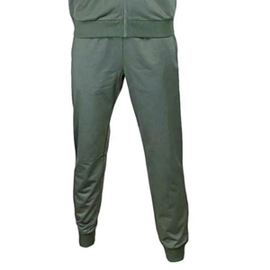 Custom <b>Men's</b> Solid Color Sports Tracksuit Set Two-Piece <b>Green</b> 100% Cotton Windproof & Quick Dry Activewear - Product Image 5