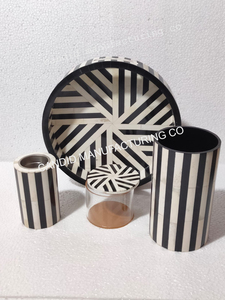 Candid Manufacturing Co's New Design Wood Mother Pearl Incense Burner Serving Tray-Handmade Customizable <b>Islamic</b> Ramadan <b>Gift</b> - Product Image 3