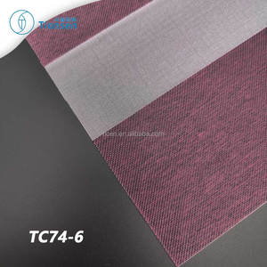 Persianas de Tela de Alta Calidad con Diseño de Rayas Dobles Transparentes y Sólidas, Control Manual <span class=keywords><strong>para</strong></span> <span class=keywords><strong>Ventanas</strong></span> del Hogar - Product Image 5