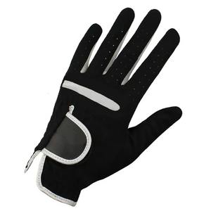 Gants de golf pour hommes gauchers en cuir Cabretta, protection UV, logo personnalisé, microfibre respirante, vente en gros - Product Image 4