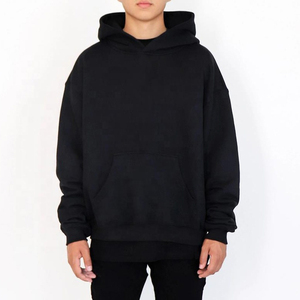 Conjunto de Sudadera con capucha de hombre de invierno negro sólido con logotipo personalizado último diseño sudadera de gran tamaño 3D impreso gráfico bordado Technics ODM - Product Image 6