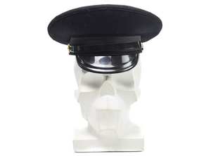 Gorras de pico azul marino hechas a medida, venta al por mayor, tocados de alta calidad, gorra de visera hecha en fábrica, gorra ceremonial elegante ajustable - Product Image 3