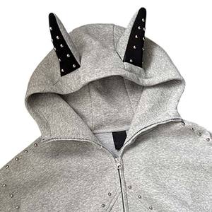 Sudadera con Capucha Personalizada de Moda Masculina, Informal, Ligera, de Manga Larga, de Forro Polar - Product Image 5