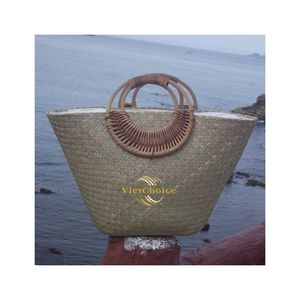 Best Seller Large Summer Hobo Beach <b>Tote</b> <b>Bag</b> From Vietchoice High Quality Woven <b>Straw</b> Durable and Adjustable - Product Image 3