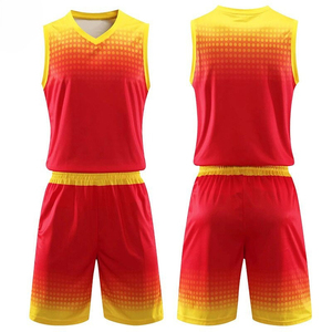 Uniforme de basket-ball personnalisé avec logo de l'équipe Short imprimé respirant Maillot cousu-Technique de sublimation - Product Image 3