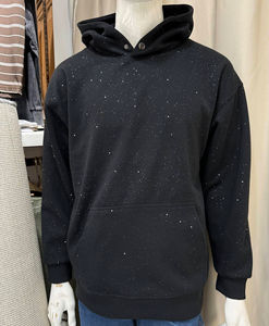 Sudadera con Capucha para Hombre, Personalizada por el Fabricante, 330 g/m², Estilo Francés, Completamente Adornada con Pedrería - Product Image 2