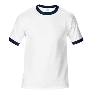 Caaual personnalisé surdimensionné rétro 180gsm 100% coton col rond à manches courtes t-shirt blanc uni sonnerie t-shirt pour hommes - Product Image 3