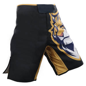 Pantalones cortos de MMA para hombre con estampado personalizado OEM, ropa de lucha para entrenamiento de artes marciales hecha en fábrica con logotipo personalizado - Product Image 1