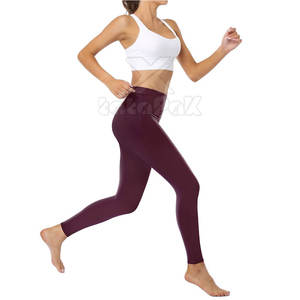 ออกแบบชุดโยคะสำหรับผู้หญิงของคุณเอง - เอวยางยืด ระบายอากาศได้ดี น้ำหนักเบา สีพื้น คุณภาพสูง ชุดออกกำลังกาย 2 ชิ้น ด้านหน้า - Product Image 6