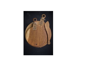 Planche à découper en bois d'acacia naturel la plus vendue à la main avec poignée planche à découper de légumes bon marché pour la cuisine - Product Image 1