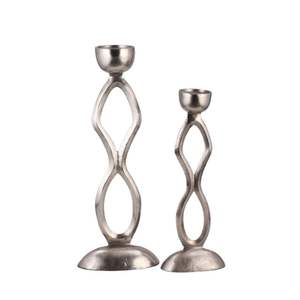 Juego de portavelas de estilo antiguo clásico, soporte decorativo de Metal para iluminación de hogares y eventos a precio mayorista - Product Image 1