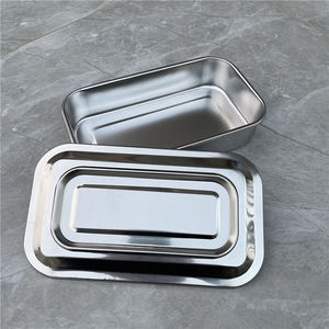 Bandeja de instrumentos de nueva calidad, caja de cesta, caja de instrumentos quirúrgicos de desinfección de acero inoxidable 304, bandeja de esterilización con cubierta - Product Image 1