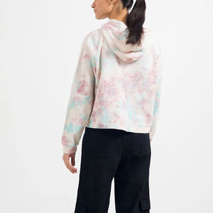 Sudadera con capucha de manga larga a la moda para mujer de alta calidad, superventas, estilo Tie Dye con bordado, Tops de temporada de invierno, cuello con capucha - Product Image 3