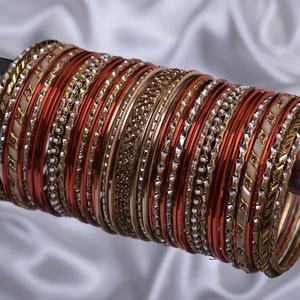 Latest Design Women's Jewelry Hand Made Bridal Bangles Sets for Ladies Wholesale Indian Style Churiya Bangle Set for Wedding - Product Image 6