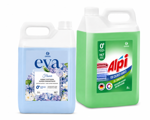 Ensemble de lessive Alpi Color Détergent & Adoucissant Eva 5L Gel parfumé aux fleurs pour vêtements (167 lavages) - Product Image 1