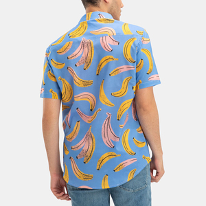 เสื้อเชิ้ตฮาวายชายหาดแขนสั้นสำหรับผู้ชายเสื้อเชิ้ตชายหาดสำหรับวันหยุดฤดูร้อนงานตามสั่ง - Product Image 5