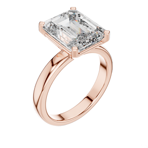 Bague en diamant de laboratoire 2 CT VVS-VS EF pour femme, taille émeraude, or 18 carats, 14 carats, 10 carats et argent 925, or rose, or jaune, or blanc - Product Image 4