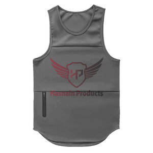 Camisetas sin mangas de algodón personalizables de alta calidad para hombres, de punto transpirable, el mejor Material para uso Atlético informal, venta al por mayor - Product Image 1