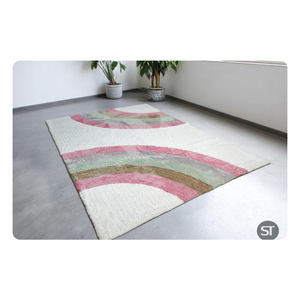 Tapis élégant en coton avec hauteur en peluche et marque de distributeur personnalisée pour les commandes en gros et le style de la maison - Product Image 2