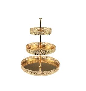 Soporte para Tartas de metal de gran tamaño con pulido de primera calidad para recepciones de bodas, eventos de cumpleaños y fiestas navideñas - Product Image 3