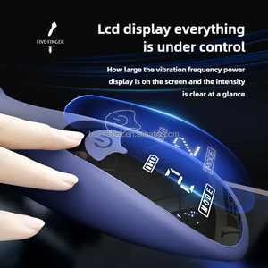 Entraîneur de pénis masturbateur masculin en gros jouet sexuel en forme de main <span class=keywords><strong>sexe</strong></span> Stroker LCD gland vibrateur - Product Image 4