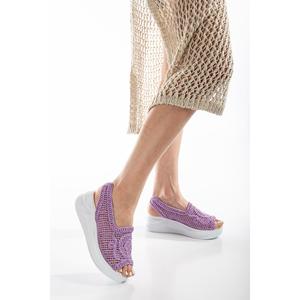 Suins Mandy maglieria da donna sandali intrecciati