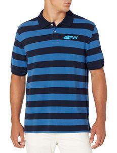 Chemise de golf pour homme 100 % coton, vierge, avec logo brodé, poche, anti-plis, imprimé numérique, manches courtes, boutonnée - Product Image 2