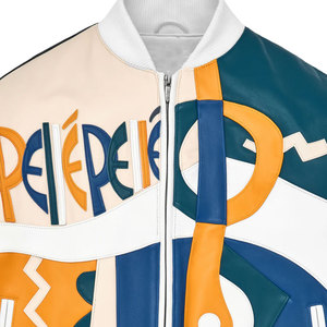 Venta directa de fábrica Traje de moda Chaqueta de cuero para mujer Traje de moda de la mejor calidad Chaqueta universitaria de cuero para mujer personalizada - Product Image 4