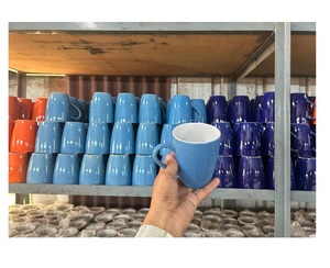 แก้วเซรามิกสีสันสดใสสำหรับชากาแฟหรือซุป | เหมาะสำหรับครอบครัวที่ให้เป็นของขวัญหรือรับประทานอาหารสไตล์คาเฟ่ที่บ้าน - Product Image 5